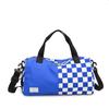 Nueva bolsa de viaje a cuadros de moda bolsa de equipaje de viaje bolsa deportiva de fitness para mujer bandolera portátil Bolsa de Fitness para Hombre