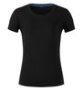 301W Camiseta de Manga Corta con Cuello Redondo de Algodón Siro de 40 Hilos para Mujer, Traje de Grupo con Logo Estampado, Simple, Versátil y Cómodo