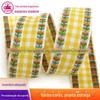 Três principais fabricantes de fitas fornecem fitas xadrez coloridas estilo britânico 3cm2cm material para acessórios de cabelo de laço atacado