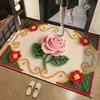 Fabricante de felpudo de entrada estilo lana 3D transfronterizo, alfombrilla de baño, alfombrilla de tierra de diatomeas, alfombrilla de baño antideslizante