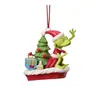 Nuevos Adornos Planos Acrílicos Colgantes Transfronterizos Navidad Creativo Grinch Decoraciones para Árbol de Navidad Decoración de Coche Mochila