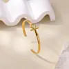 Direto da fábrica transfronteiriço personalidade exagerada pulseira de abertura simples moda alto senso versão larga joia criativa atacado