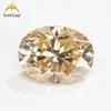 Piedras sueltas de moissanita, moissanita de colores, forma ovalada y de huevo, claridad VVS, adecuadas para engaste en joyería, venta al por mayor directamente del fabricante