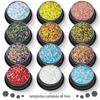 Amazon Venda por atacado colorido conjunto laser 1mm camaleão lantejoulas unha cola unha cola olho maquiagem glitter