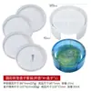 Moldes Ovais de Resina DIY Feitos à Mão Moldes de Silicone de Resina Cristal Bandeja de Gesso Tapete Porta-Copos