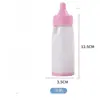 Brinquedo de Fingir para Menina Cama de Princesa Boneca Mamadeira Brinquedo Cama de Balanço Mosquiteiro Cama Simulação Brinquedo de Bebê