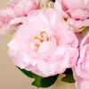 Ramo de peonías artificiales, flores falsas para decoración de escenas, arreglo floral con un toque de alta gama y realista