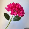 Fábrica de Tianjin, venta al por mayor, hortensia individual, flor artificial, boda coreana, ramo de hortensias blancas y verdes, flor de techo para hotel de boda