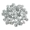 100 Piezas cabeza de flor de pe rosa 3.5cm flor de espuma accesorios de decoración de caja de dulces de boda flor de espuma de simulación flor artificial