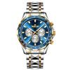 Nuevo Reloj Luminoso Impermeable de Moda para Hombre con Tres Ojos y Seis Manecillas, Reloj Deportivo Multifuncional, Producto de Exportación Popular en Transmisión en Vivo