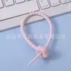 Amarre de cable de silicona colorido de 210 mm con diseño de corazón para guardar cables de datos, cordón llavero para bolsa de muñeca, cordón de almacenamiento simple