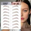 Pegatinas para cejas 6D al por mayor, disponibles en stock, simulación de tatuaje de cejas, transferencia semi-agua, tatuaje de cejas a prueba de agua, tatuaje de cejas.