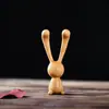 Masajeador de Ojo de Conejo de Orejas Largas de Palo de Rosa Natural para Nariz y Mandíbula para Mejorar Ojeras y Bolsas en los Ojos, un Gran Regalo