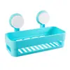 Estante de Almacenamiento con Ventosa Sin Agujeros para Baño, Cocina y Inodoro Estante de Almacenamiento de Plástico Montado en la Pared Estante de Almacenamiento Multifuncional