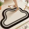 Alfombrilla Absorbente para Suelo de Baño, Suave Alfombrilla Antideslizante de Tierra de Diatomeas para Pie de Inodoro, Alfombrilla para Pie de Lavabo, Alfombrilla Resistente a la Suciedad
