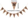 Novo Feliz Natal Transfronteiriço Linho Triângulo Guirlanda Bunting Decoração de Festa de Feriado de Natal Bandeirolas de Cordão em Estoque