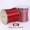 Pulseira de Alta Qualidade Resistente ao Desgaste com Cordão Elástico, Fio Elástico Plano que Não Desbota, Fio para Pulseira de Cristal DIY, Corda para Artesanato