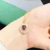 Colgante de Espinela Natural Piedra Principal Partícula Grande 7*6mm Joyería de Gama Alta para Mujer Venta al por Mayor de Fábrica Venta Caliente Transfronteriza