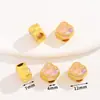 Estilo Chinês Antigo Ouro Óleo Gotejante Liga Borboleta Espaçador Contas Passante Contas Soltas Pulseira Colar Pulseira DIY Acessórios de Joias