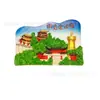 Pegatinas de refrigerador de Yunnan Rueda hidráulica de Lijiang Pueblo antiguo de Dukezong Shangri-La Imán de regalo de recuerdo para turistas nacionales