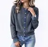 Ropa Femenina de Estilo Nuevo Japonés Transfronteriza Otoño/Invierno Nuevo Estilo Cardigan de Punto de Moda Patchwork de Mezclilla Suéter de Estilo Perezoso Adelgazante Ropa de Abrigo