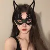 Máscara de Media Cara de Segunda Dimensión de Halloween Tigre Hatchman Máscara de Lobo Accesorios de Disfraz para Actuación en Fiesta