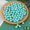 Nova cor 12mm meio furo através do furo cor-livre realce imitação pérola Não. 2 hastes de flores especiais DIY feitas à mão