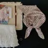 Pañuelo Retro Cuadrado Pequeño Estilo Coreano 53, Pañuelo Decorativo Artístico Estilo Francés de Verano de Algodón Lino Seda para Mujer, Delgada Goma para el Cabello, Pañuelo para la Cabeza Estampado Paisley, Bufanda de Cuello