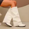 Comercio Electrónico Transfronterizo Novedades Otoño/Invierno Diseño de Remaches Estilo Sexy de Moda Botas de Calceta de Tacón Alto Tallas Grandes Europeas y Americanas