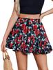 2025 Europeu e Americano Transfronteiriço Verão Novo Roupa Feminina Boêmia Esportivo Férias Floral Casual Mini Saia Babados