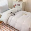 Juego de Cama de Tres Piezas de Algodón 100% Puro Jacquard Color Sólido 60S para Dormitorio de Estudiantes, Juego de Ropa de Cama con Funda de Edredón, Sábana Plana y Sábana Ajustable 100% Algodón Puro de Lujo Ligero