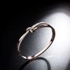 Nueva joyería pulsera de lazo de diamantes completos para mujer acero de titanio clásico oro rosa apertura pulsera de alta gama joyería al por mayor