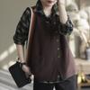Primavera Nuevo Chaleco Chaleco de Punto para Mujer Color Sólido Talla Grande Cárdigan Chaleco Suelto sin Mangas Exterior Estilo Universitario Chaleco