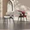 Cadeira de Jantar Minimalista Italiana Preta Luxo Leve Moderna Designer Cadeira com Encosto Sensação de Alto Padrão Hotel Casa Balcão de Ilha Cadeira para Mesa de Jantar