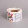 Adhesivo transparente impreso adhesivo de PVC código QR adhesivo transparente adhesivo dorado color personalización de lotes pequeños