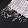 Colar europeu e americano de marca de moda popular transfronteiriça, pingente de liga de zinco, DIY, feito à mão, caseiro, nicho, luxo leve, pingente com senso de alta qualidade
