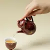 Tetera Magnolia Inno-Gui Songlang Chapada en Oro Rojo, Juego de Té de Color Único de Mineral Original de Gama Alta, Tetera Doméstica para Preparar Té con Filtro