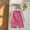 Pantalones Anchos de Verano para Niñas Pantalones Cargo Finos Infantiles 2026 Nuevos Pantalones Anti-Mosquitos para Niñas Mayores Pantalones Largos de Verano