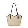 2026 Bolso Tejido Estilo Resort Simple Nuevo de Gran Capacidad Bolso de Mano Tejido a Mano Bolso de Mano para el Trabajo Bolso de Playa