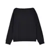 Confortável Sexy Outono Novo Estilo Gola Uma Linha Ombro a Ombro Manga Longa Top Silhueta Solta Ombro Inclinado Pulôver Moletom Tendência