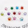 Caja de regalo para anillos infantiles, caja de amor para estudiantes, anillo de diamantes de imitación para niñas, anillo de princesa ajustable de 36 pulgadas