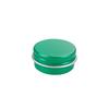 Caja de aluminio verde para crema de hierba verde, lata de aluminio con rosca redonda verde, caja metálica vacía para crema cosmética, caja de embalaje para bálsamo