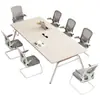 Mesa de conferência, mesa longa, mesa simples moderna pequena para recepção, escritório, reunião, treinamento, mesa grande para sala de conferências com cadeiras, mesa longa