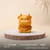 Versión Q Lindos Doce Animales del Zodiaco Pieza de Mano Madera Maciza Madera de Tuya Talla de Madera Animal Portátil Pequeño Adorno Wenwan de Mano