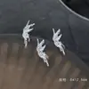 Alas Aleación Diamante Metal Mariposa Grande Celebridad de Internet plata Mariposa Hueca Arte de Uñas Joyería Lazo Tridimensional