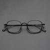Armazón de Gafas de Titanio Puro, Mismo Modelo que el Carey 10518, Armazón Cuadrado Dorado, Adecuado para Miopía Alta, Armazón de Gafas Retro de Moda