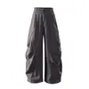 Calças de Trabalho Resistentes de Secagem Rápida ao Ar Livre Unisex Black Fleet Sports Calças Longas Casuais Funcionais para Caminhada ao Ar Livre
