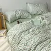 Conjunto de Quatro Peças Tencel Lyocell Classe A Fio 60 Bolinhas Cobertura de Edredom Refrescante Conjunto de Três Peças para Dormitório Estudantil Lençol de Cama 1.8