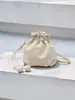 Bolsa Transversal Amarela Simples com Cordão Couro Macio Feminina 2026 Novo Estilo Coreano Nicho Moda Bolsa da Sorte Bolsa Versátil para Celular