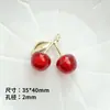 Colgante Lindo de Fruta Cereza Grande Estéreo Colgante Hecho a Mano con Cuentas Material para Pulsera DIY Collar Accesorios de Joyería